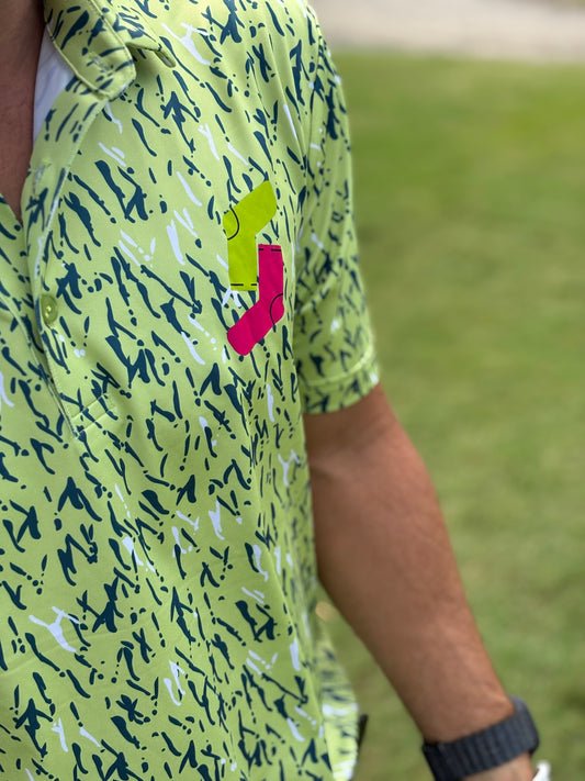 Green Funky Polo *Pre Order Only*