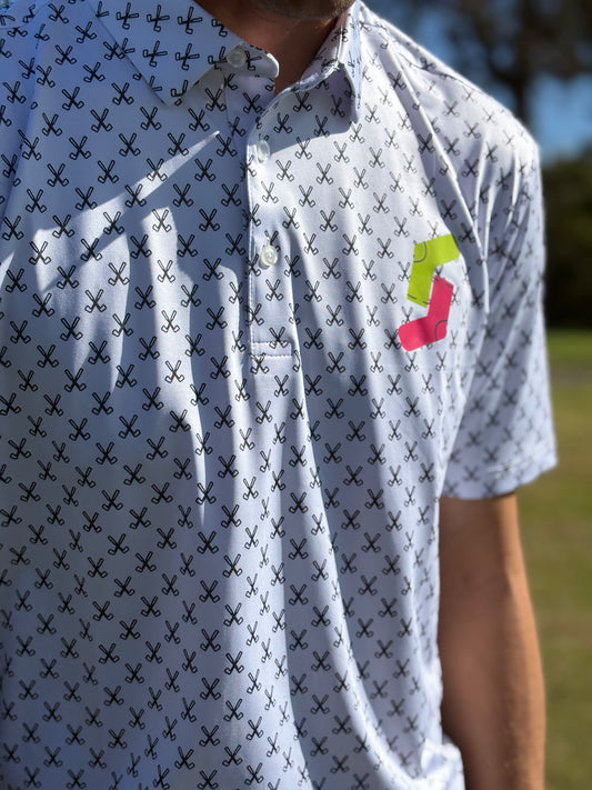 White Funky Polo *Pre Order Only*