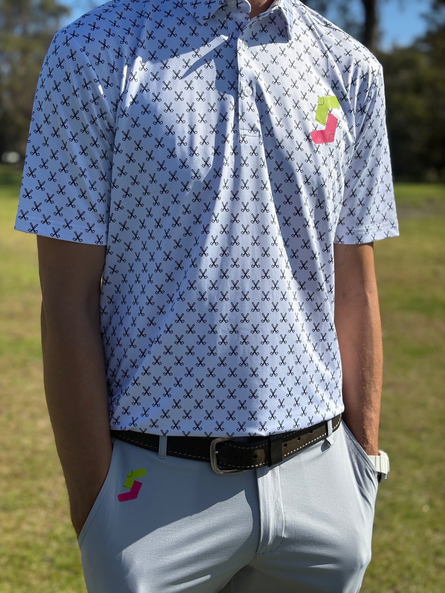 White Funky Polo *Pre Order Only*
