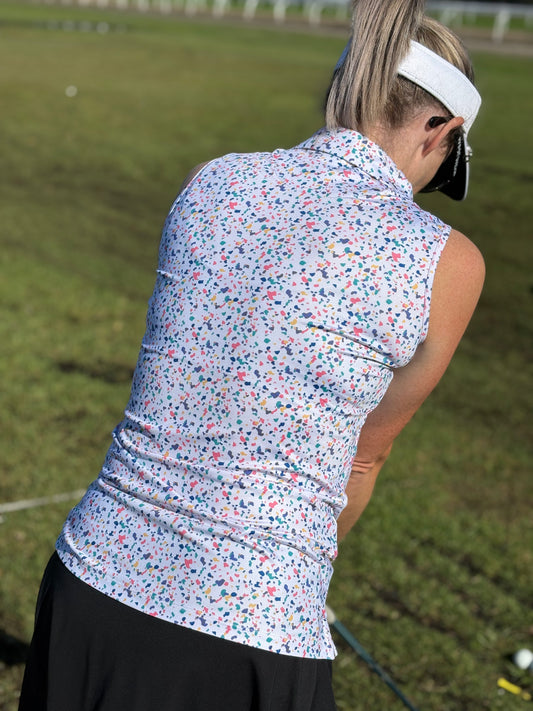 White Funky Polo Ladies *Pre Order Only*